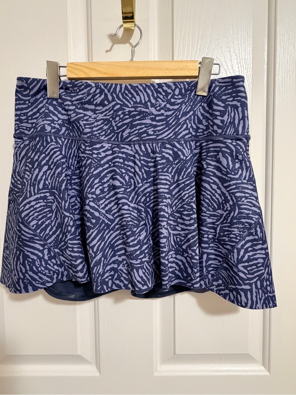 Athleta Purple Patterned Skater Skirt